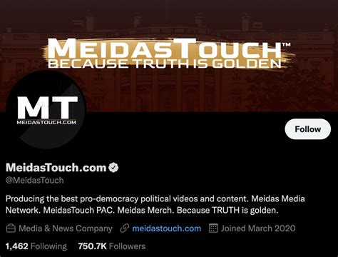 midas twitter|meidas touch twitter account.